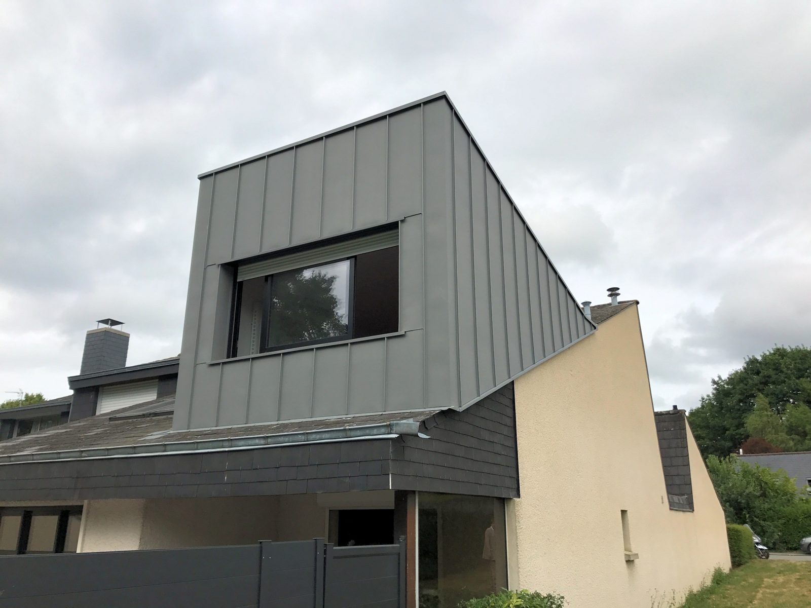 Surélévation en zinc